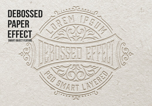 Debossed Paper Effects