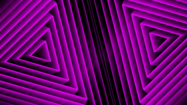 Futuristic purple and black 3d geometric triangles abstract motion graphics background