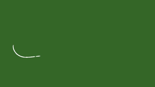 vector white lines wind effect on green screen, UI motion graphics. alpha adjustment layer, smooth animated line filter, 2d animation
