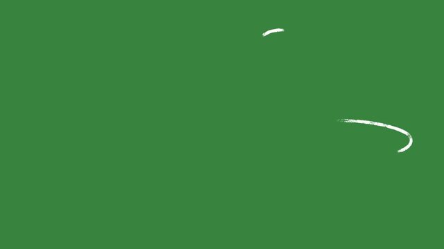vector white lines wind effect on green screen, UI motion graphics. alpha adjustment layer, smooth animated line filter, 2d animation