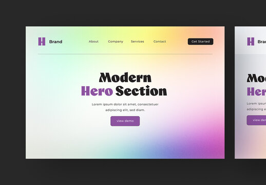 Modern Website Hero Section Layouts