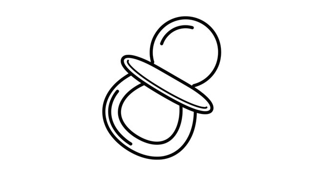 Baby Pacifier Soother Illustration.