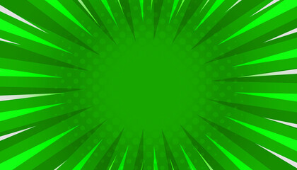 Green sunbeam comic explosion modern abstract background © iPood