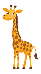 Obraz premium PNG Giraffe illustration wildlife animal.