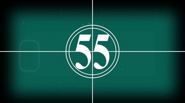 60 second vintage countdown animation video ,1 Minute countdown animation on black background. 1 minute timer on stopwatch on white background.