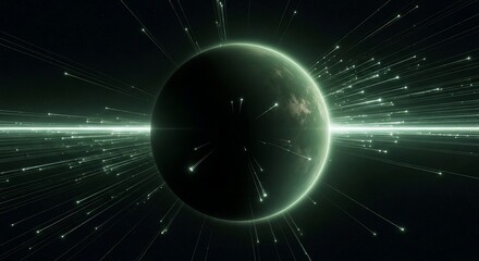 Abstract planet space illustration