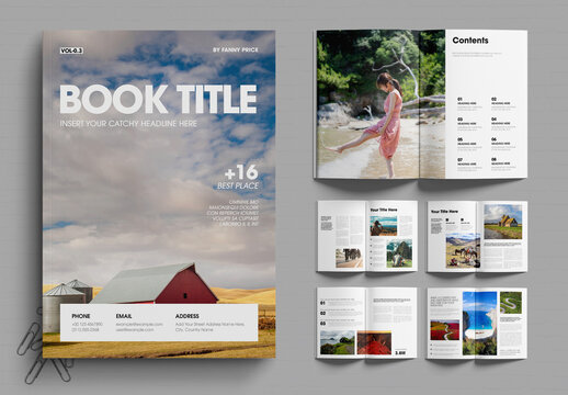 Book Title Here Magazine Template