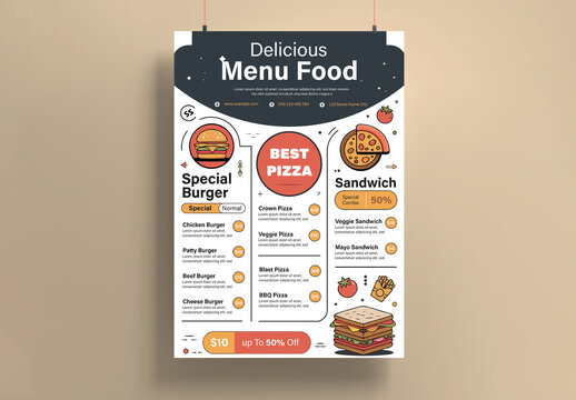Food Menu Template Design