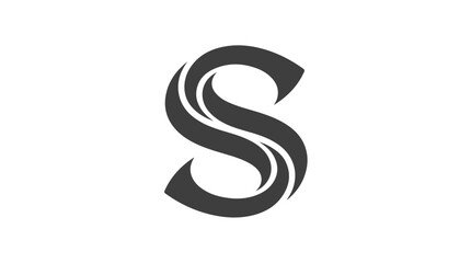 Stylized Letter S Logo Design.