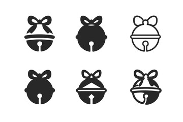 Winter Wonderland Logos. Winter wonderland theme for holiday parties. Icon set. Set Logo of Winter wonderland theme for holiday parties: pine tree silhouette.