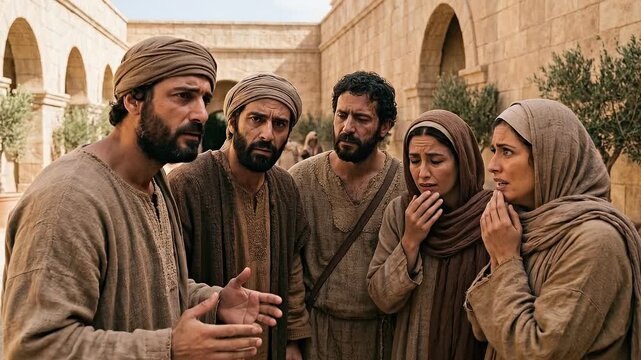 Shocked Servants Whisper Outside Palace