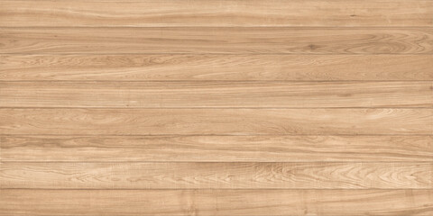Light brown natural wood grain texture background with horizontal planks, perfect for rustic or modern design elements and surface patterns. © PK