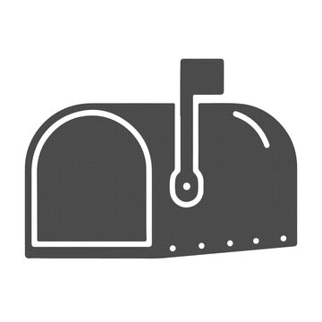Mail mailbox postal delivery icon on transparent png background