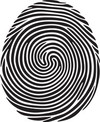 fingerprint silhouette