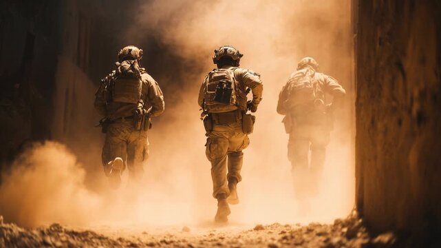 Tactical response team conducting high risk training