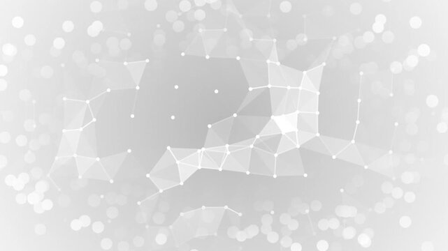 Abstract geometric wallpaper design featuring a broken glass texture and snow flakes pattern with gray vector lines on a grunge technology backdrop