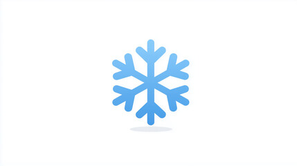 Stylized snowflake icon representing winter and weather conditions, perfect for seasonal designs.