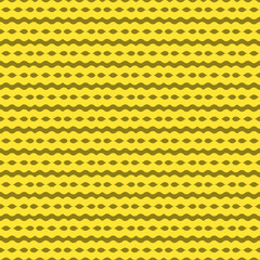 Seamless Yellow Wave Pattern Background, Abstract Wavy Line Texture, Modern Geometric Ripple Repeat Design