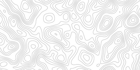 Abstract design with seamless pattern with lines topographic map. geographic mountain relief. the white on black contours topography stylized height of the lines. geographic contour map paper texture. © Arte Acuático