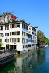 Fototapeta premium Vibrant Urban Landscape of Zurich, Switzerland