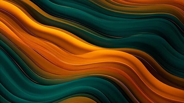 Digital technology green gold gradient terrain background