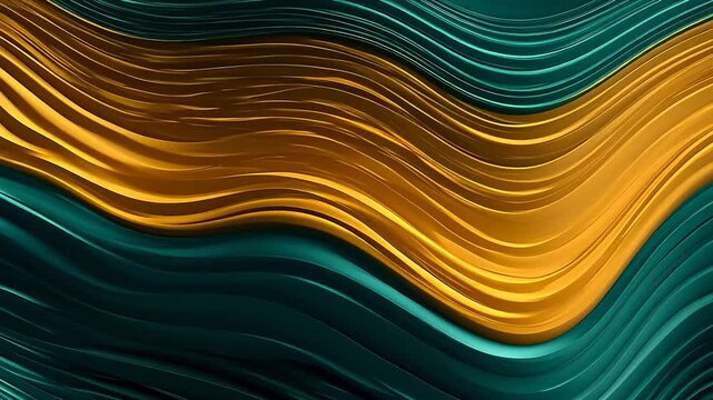Digital technology green gold gradient terrain background