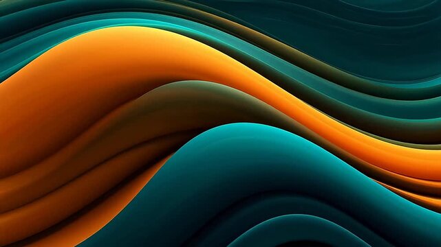 Digital technology green gold gradient terrain background