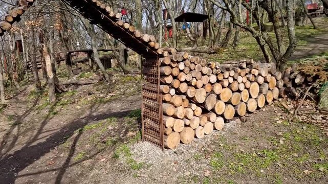 log arch, and while  it&rsquo;s defying gravity, it relies on some very specific physics and likely bit of hidden support to keep from collapsing on someone's head. ​If you&rsquo;re interested in how this works o