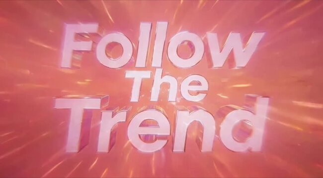 Follow The Trend Social Media Graphic, Viral Marketing Content, Business Growth Strategy