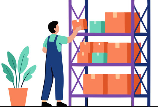 illustration of a faceless person online shopee