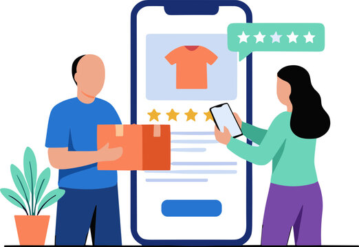 illustration of a faceless person online shopee