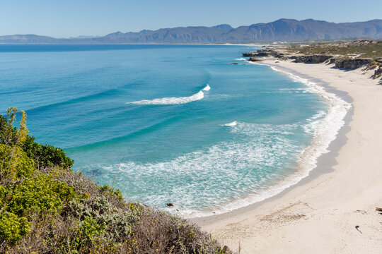 Sunny Atlantic coast in South Africa