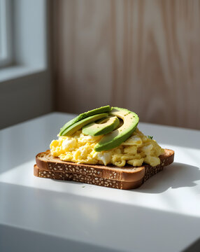 sandwich with avocado and amlet