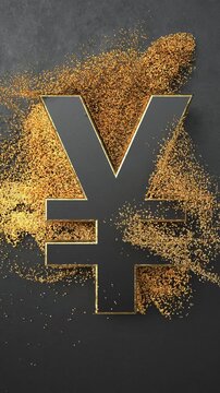 4k video Golden Yen Market. Prores 4444