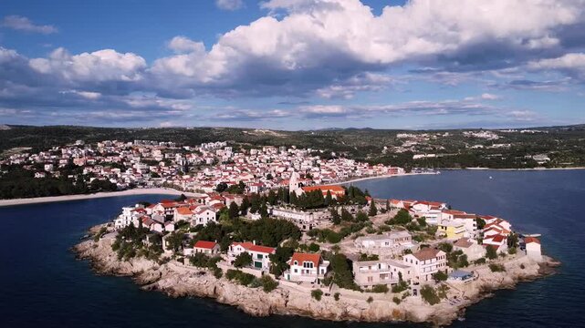 Stunning 4K Aerial Drone View of Croatia Coastline with Turquoise Adriatic Sea