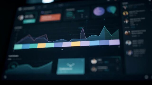 Focus on a live streaming dashboard with a timeline marking preroll ad slots soft blur on chat and viewer count overlay in the background.