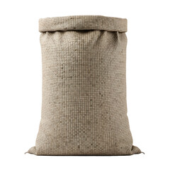 A detailed close-up of a full burlap sack