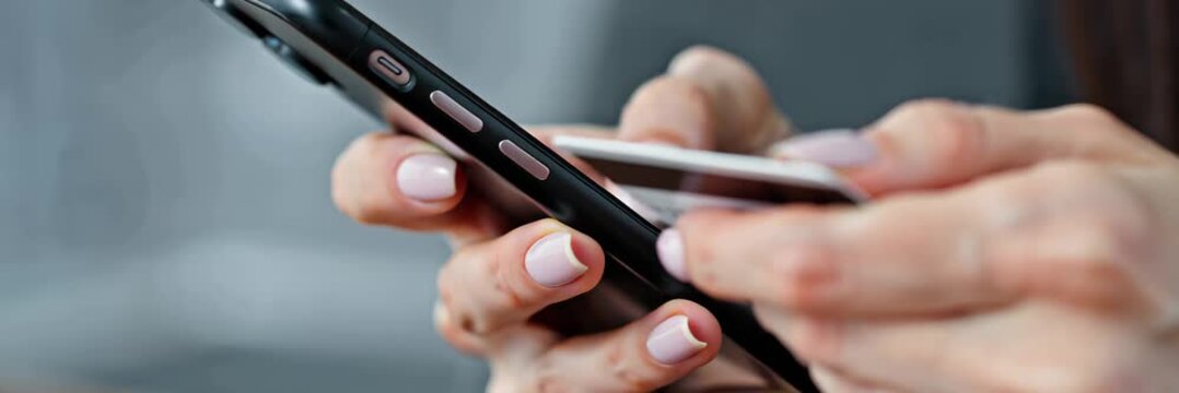 Hands using smartphone close up showing modern communication and mobile technology usage, lifestyle connection concept in wide banner format.