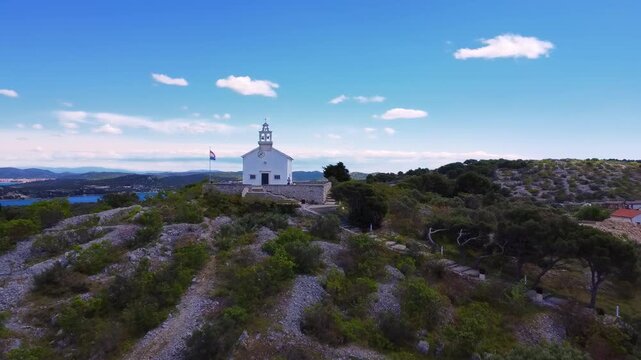 Stunning 4K Aerial Drone View of Croatia Coastline with Turquoise Adriatic Sea