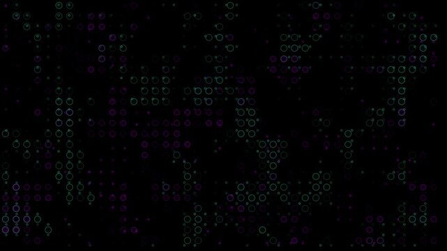 Abstract Technology Network Grid Background - Digital Futuristic Data Visualization Loop