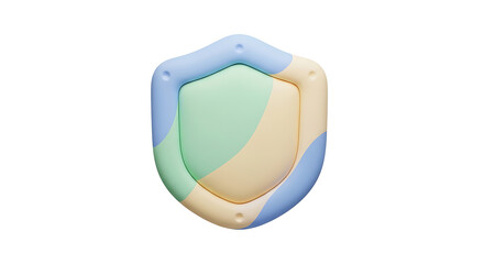 Obraz premium A colorful claymorphic object on transparent background