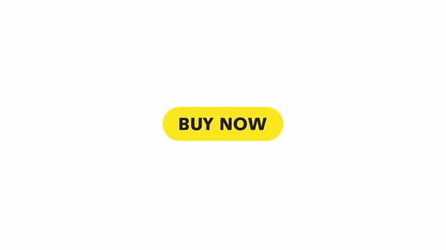 BUY now button animation for e- commerce website and online shopping interface buy now icon animation on white background in 4k animation