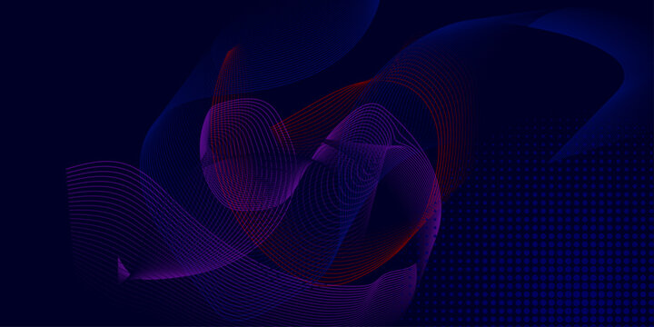 Neon wave abstract background glowing cyan and purple flowing lines on dark gradient, abstract wave line for banner, wallpaper background with wave design futuristic tech and synthase aesthetic