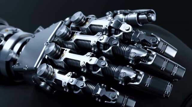 Initial Model Of Factory Automation Robot Demonstrating Elaborate Mechanical Configurations During Calibration