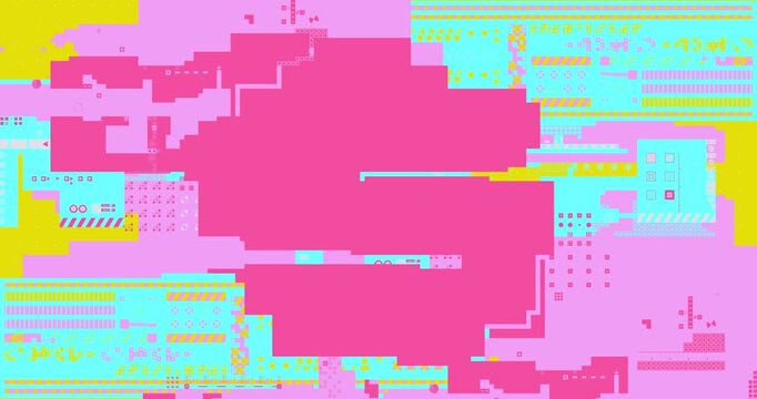 Abstract Liquid S Shape Motion With Pink Blue And Orange Colors