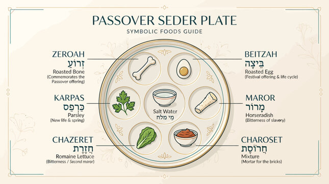 Passover Seder Plate A Guide to Symbolic Foods and Their Meanings