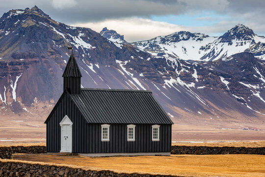 The Black Church Budir Iceland