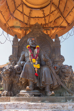 Chhatrapati Shivaji Maharaj Statue at Raigad Fort, The most important fort and capital of Chatrapati Shivaji Maharaj dynasty