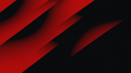 The intense red color contrasts with the dark black background, with thick, overlapping diagonal...