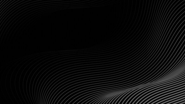 A solid black color with dark gray lines and smooth, parallel curves, similar to a topographic map or a wave pattern. This pattern gives a sense of depth and dimension to an otherwise flat background.